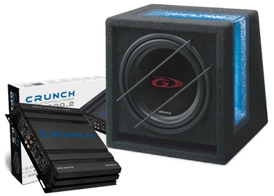 ALPINE SBG-1044BR + wzmacniacz Crunch GPX600.2