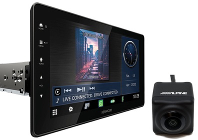 KENWOOD DMX-F920DS - stacja 9-cali 1-Din CarPlay Android Auto + kamera Alpine