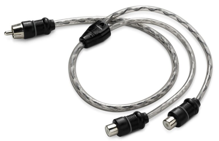 JL Audio XD-CLRAICY1M2F - adapter Y, 1 wtyk męski na 2 wtyki żeńskie RCA (1)