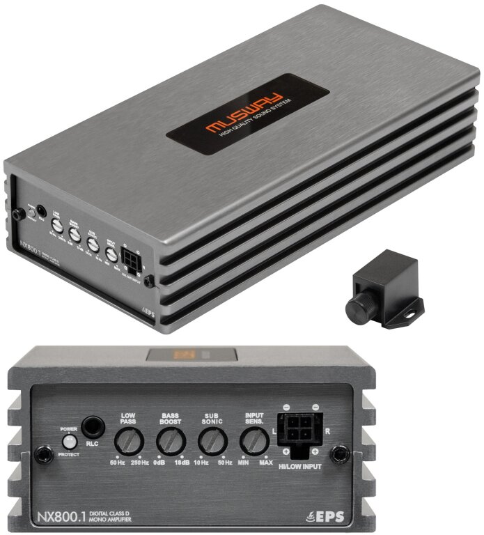 Musway  NX800.1 - wzmacniacz 1-kanałowy Klasy D (Micro) (2)
