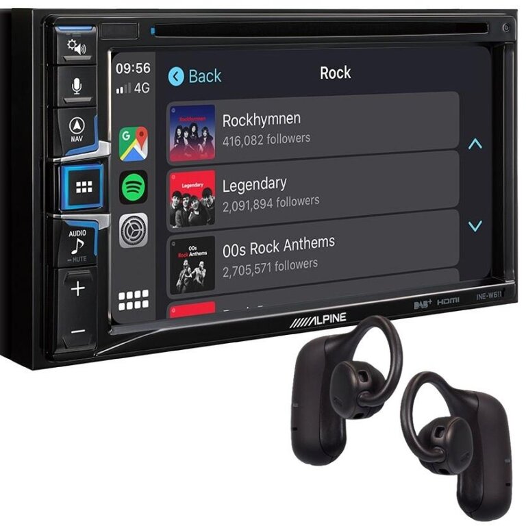 ALPINE INE-W611 - stacja multimedialna 6,5 cali  + Słuchawki Alpine Gratis (2)