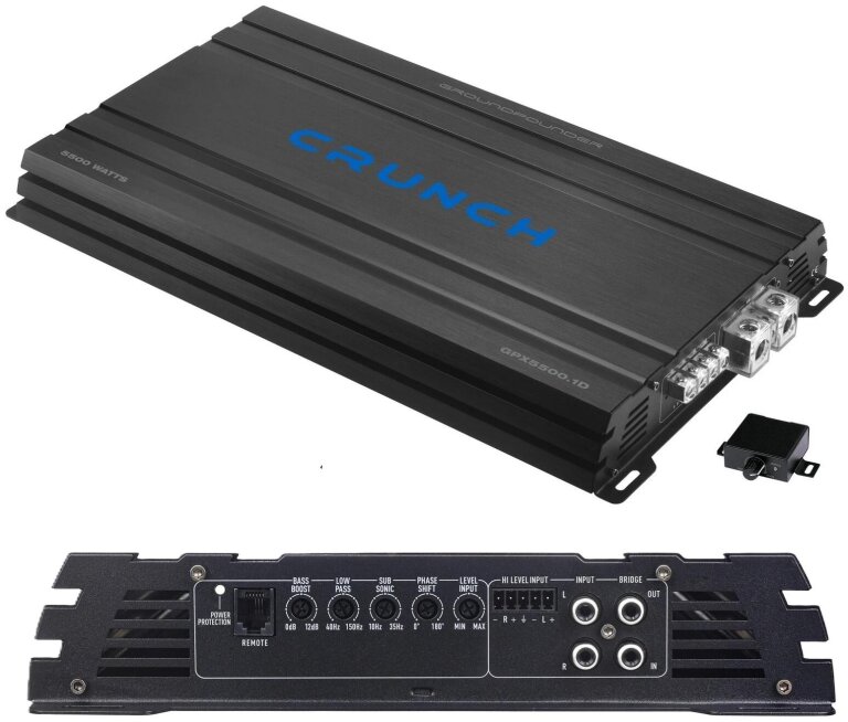Crunch GPX 5500.1D - 1-kanałowy wzmacniacz monoblok klasa D 2750W RMS (3)