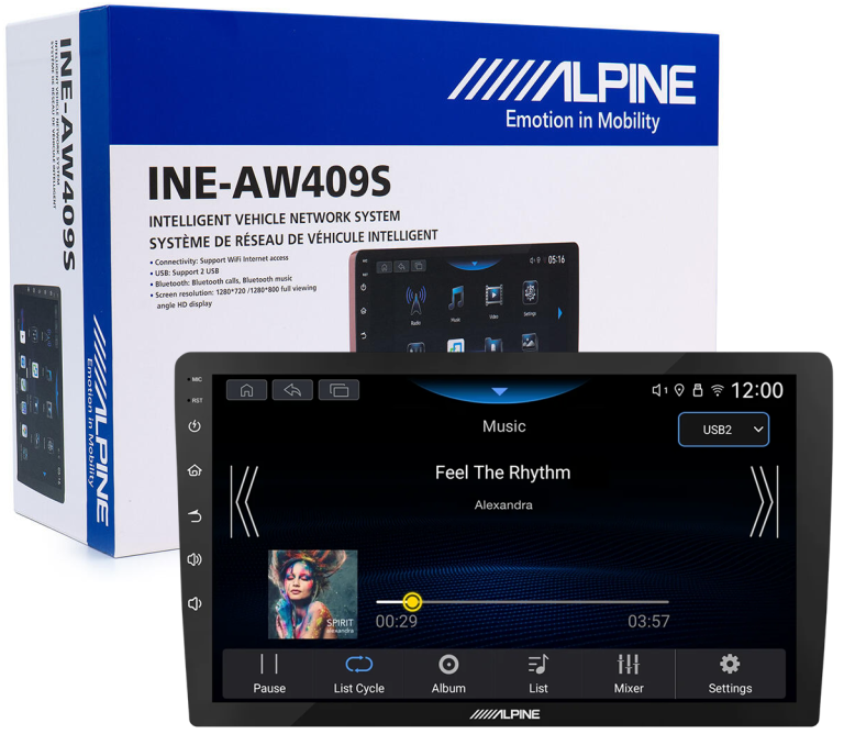ALPINE INE-AW409S - stacja multimedialna 9 cali (4)