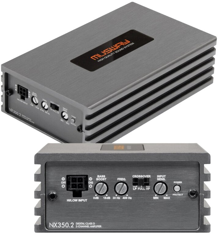 Musway NX350.2 - wzmacniacz 2-kanałowy Klasy D (Micro) (2)