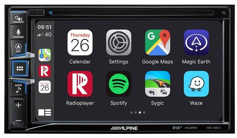 ALPINE INE-W611 - stacja multimedialna 6,5 cali  + Słuchawki Alpine Gratis (12)