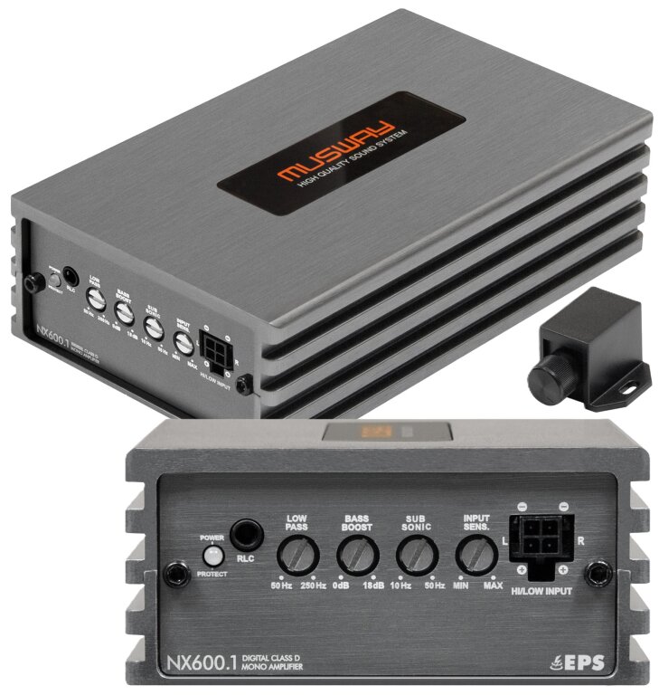 Musway  NX600.1 - wzmacniacz 1-kanałowy Klasy D (Micro) (2)