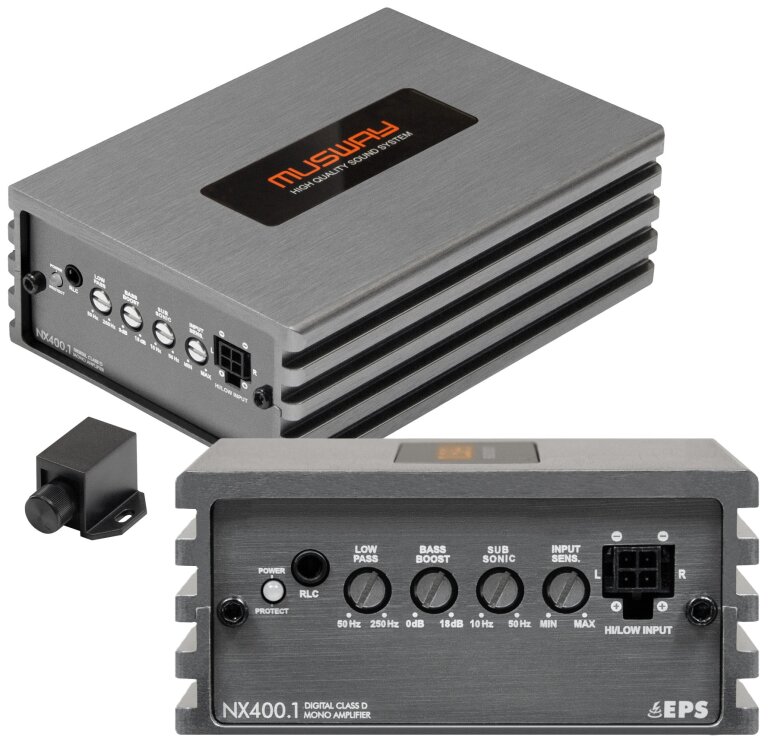 Musway  NX400.1 - wzmacniacz 1-kanałowy Klasy D (Micro) (3)