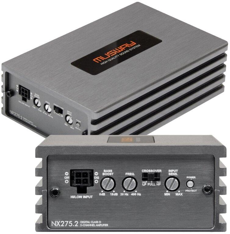 Musway NX275.2 - wzmacniacz 2-kanałowy Klasy D (Micro) (2)