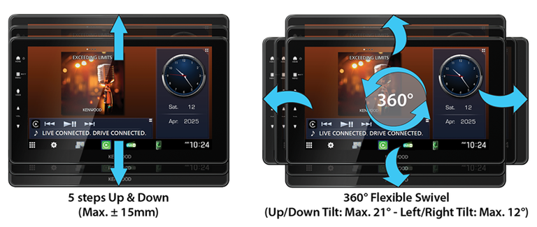 KENWOOD DMX-F920DS - stacja 9-cali 1-Din CarPlay Android Auto (8)