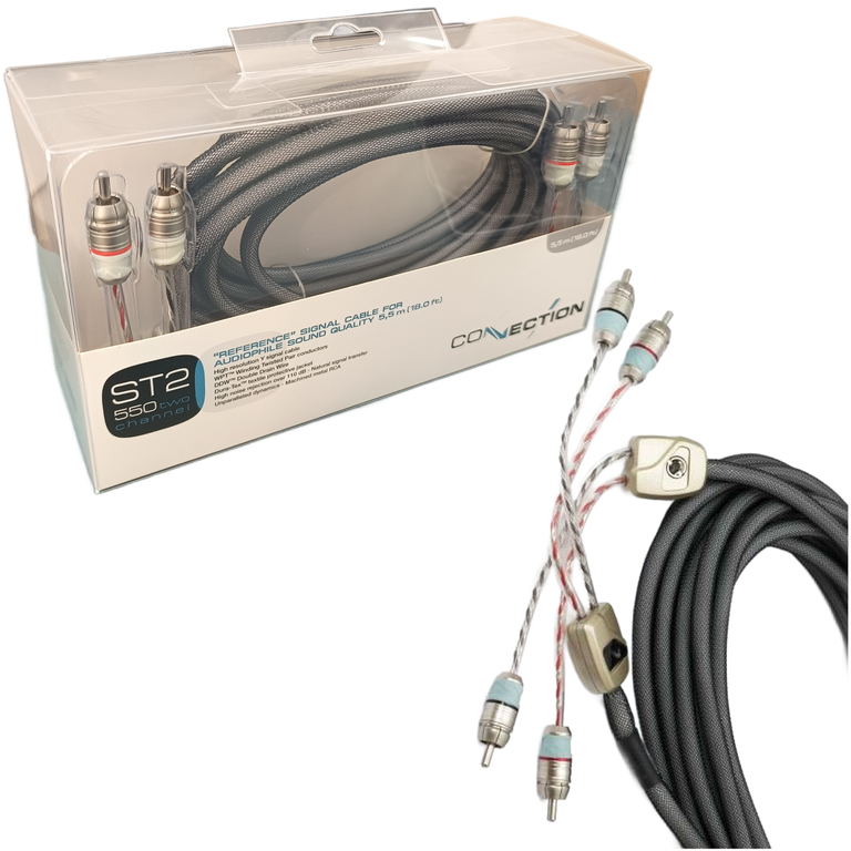 Kabel Sygnałowy RCA 5,5m CONNECTION ST2 550 Chinch 2-kanały