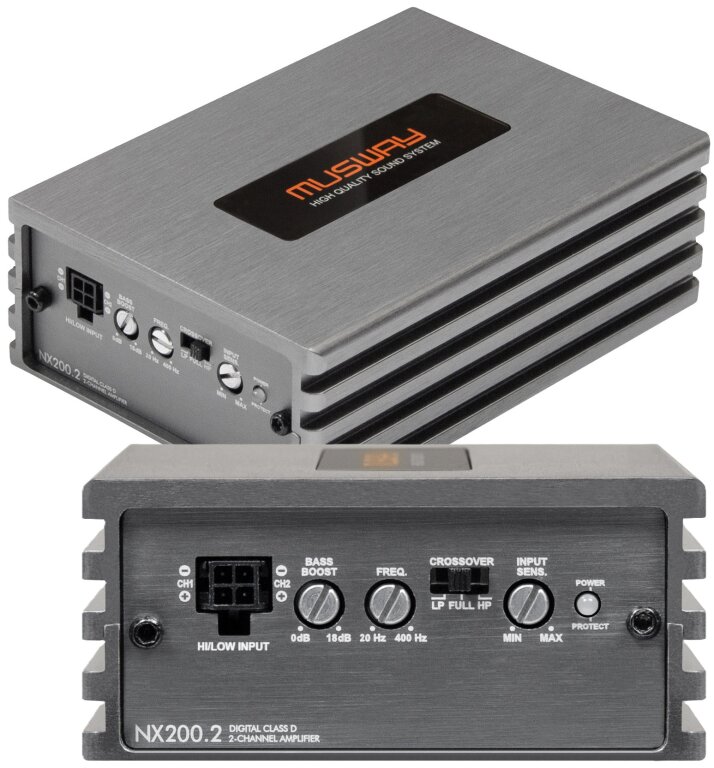 Musway NX200.2 - wzmacniacz 2-kanałowy Klasy D (Micro) (2)
