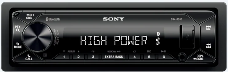 Sony DSX-GS80 radio 4x100W USB AUX BT
